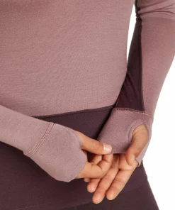 Icebreaker Women's Merino 260 ZoneKnit Long Sleeve Half Zip Java/Summit Online