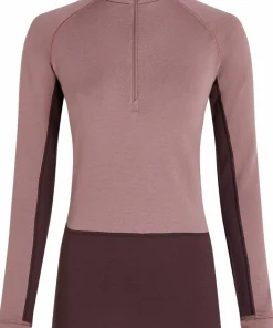 Icebreaker Women's Merino 260 ZoneKnit Long Sleeve Half Zip Java/Summit Online