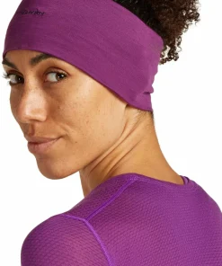 Icebreaker Women's Merino 75 Cool-Lite Featherlight Shortsleeve Crewe Passion Clearance