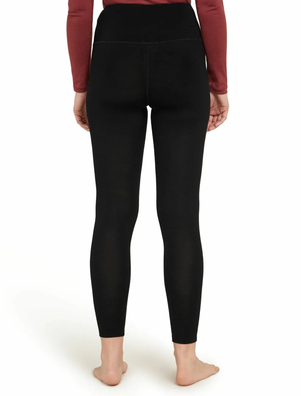 Icebreaker Women's Merino 260 Tech High Rise Leggings Black New