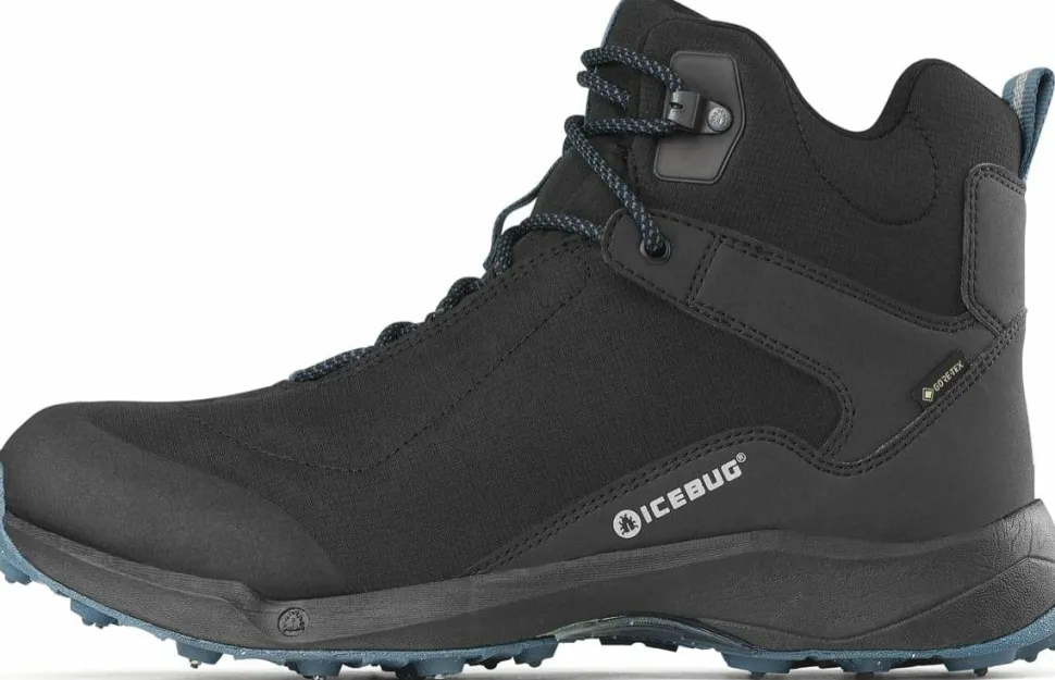 Icebug Men's Pace 3 BUGrip GORE-TEX Black/Petroleum
