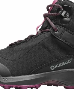 Icebug Women's Pace3 BUGrip GORE-TEX Black/DarkHibiscus Hot
