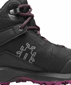 Icebug Women's Pace3 BUGrip GORE-TEX Black/DarkHibiscus Hot