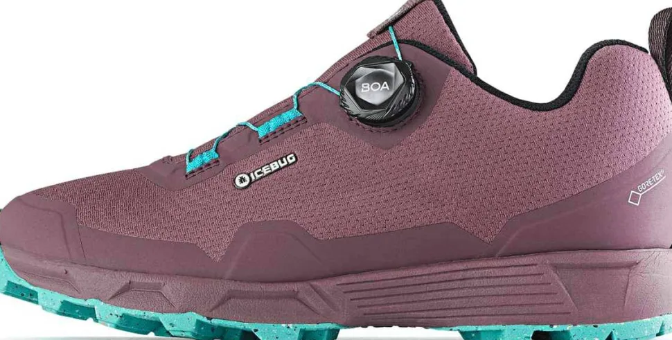 Icebug Women's Rover RB9X Gore-Tex Dust Plum/Mint