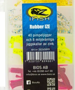 Discount Rubber Ize Pimple Jigs 40-P Mixed Fiske