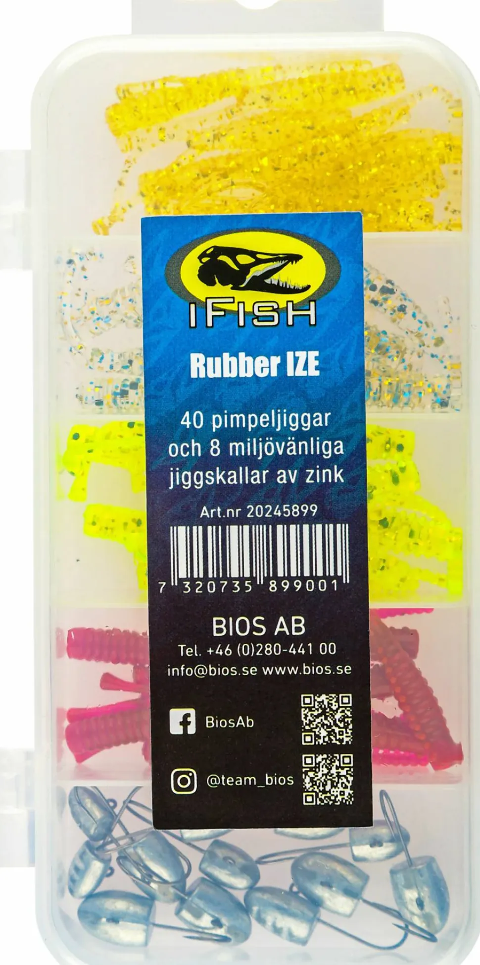 iFish Rubber Ize Pimple Jigs 40-P Mixed