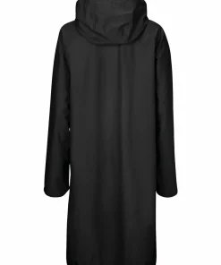 Ilse Jacobsen Women's Raincoat Detachable Hood Black
