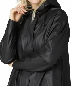 Ilse Jacobsen Women's Raincoat Detachable Hood Black