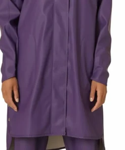 Ilse Jacobsen Women's Raincoat Detachable Hood Purple Rain Best