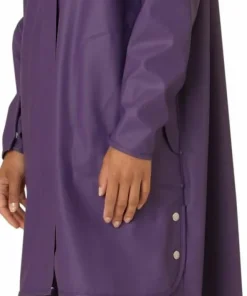 Ilse Jacobsen Women's Raincoat Detachable Hood Purple Rain Best