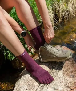 Injinji Liner Crew Wool Garnet