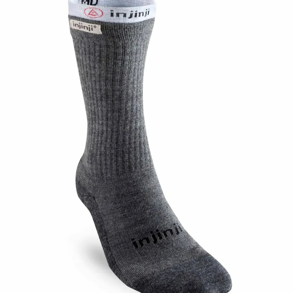 Injinji Men's Liner + Hiker Crew Charcoal Charcoal/Heathe Gray Discount