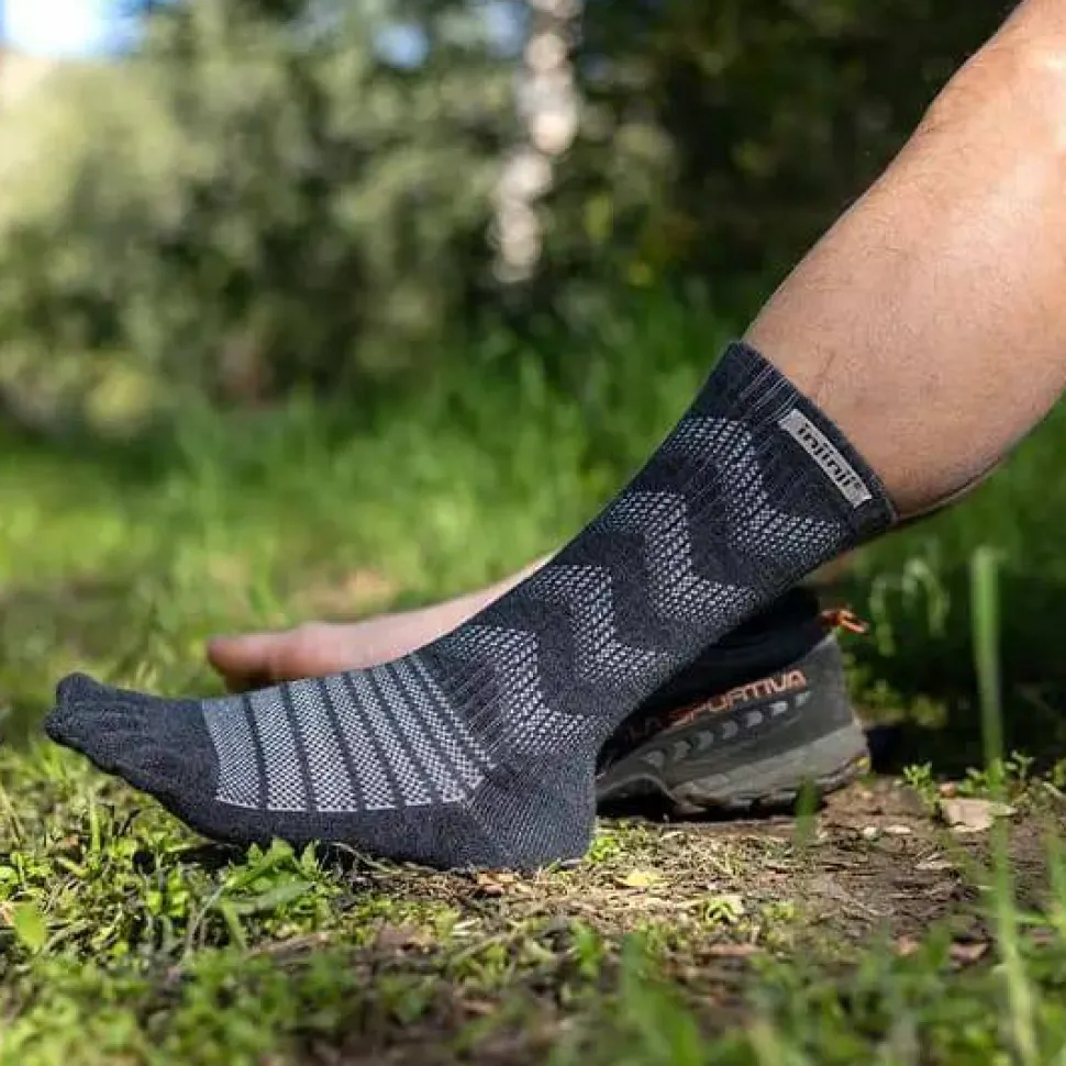 Injinji Outdoor Midweight Crew Wool Slate