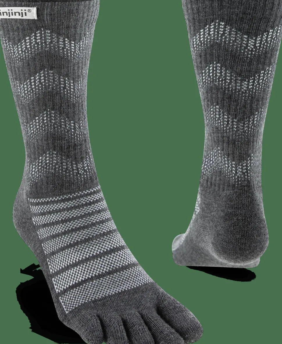 Injinji Outdoor Midweight Crew Wool Slate