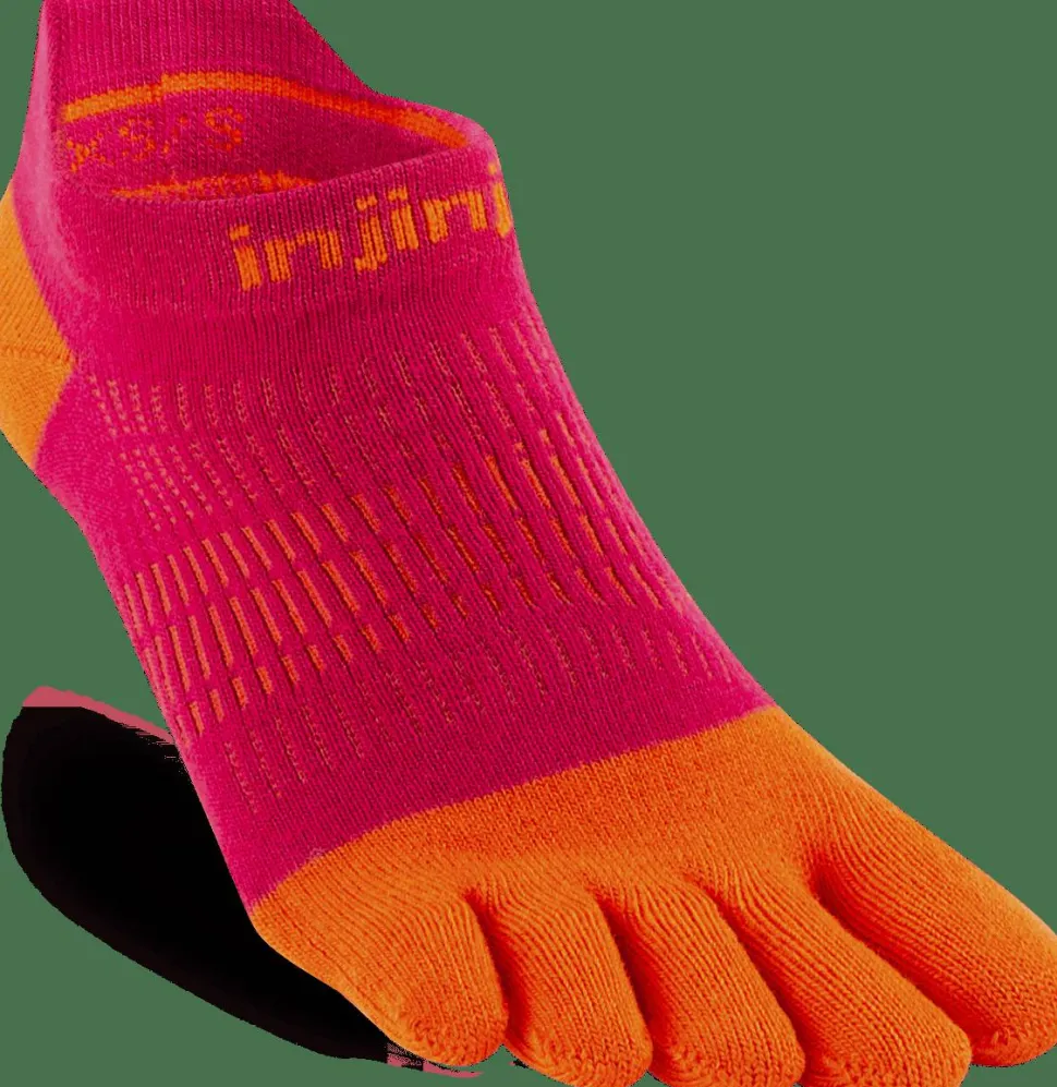 Injinji Women's Run Lightweight No-Show Chili