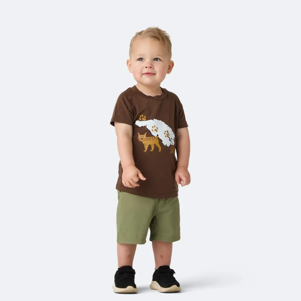 Isbjörn of Sweden Kids’ Fox All Mountain Shorts Moss Hot