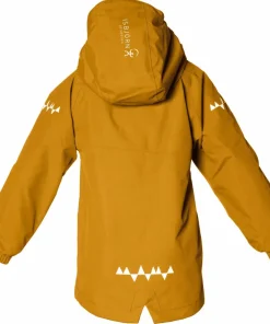 Isbjörn of Sweden Teen Monsune Hard Shell Jacket Saffron New