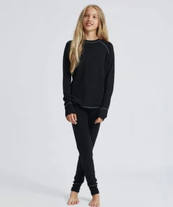 Isbjörn of Sweden Teens' Husky Longjohn Baselayer Black Online