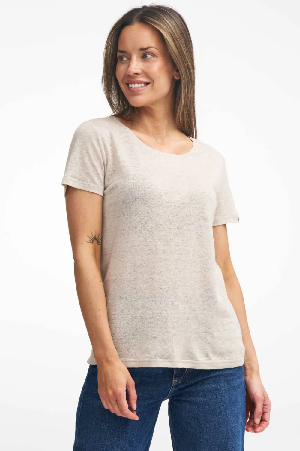 Ivanhoe Women's GY Leila T-shirt Naturmelange Discount