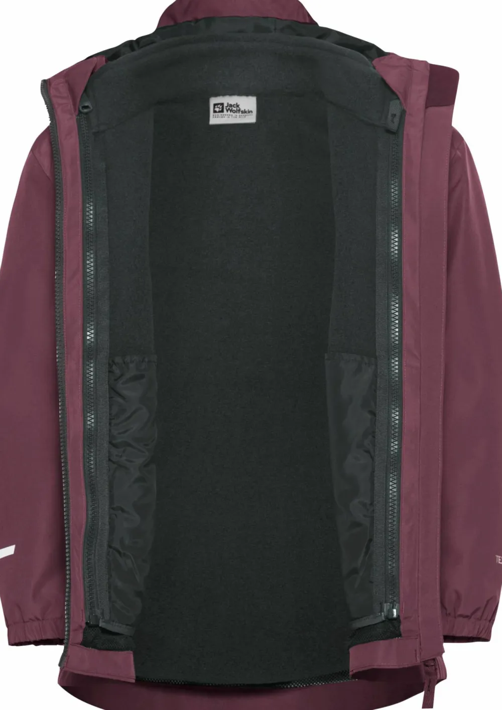 Jack Wolfskin Kids' Iceland 3-in-1 Jacket Amaranth Discount