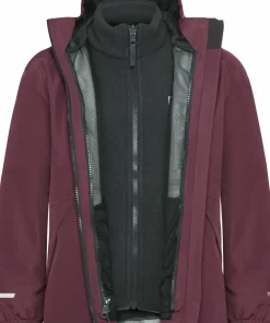Jack Wolfskin Kids' Iceland 3-in-1 Jacket Amaranth Discount