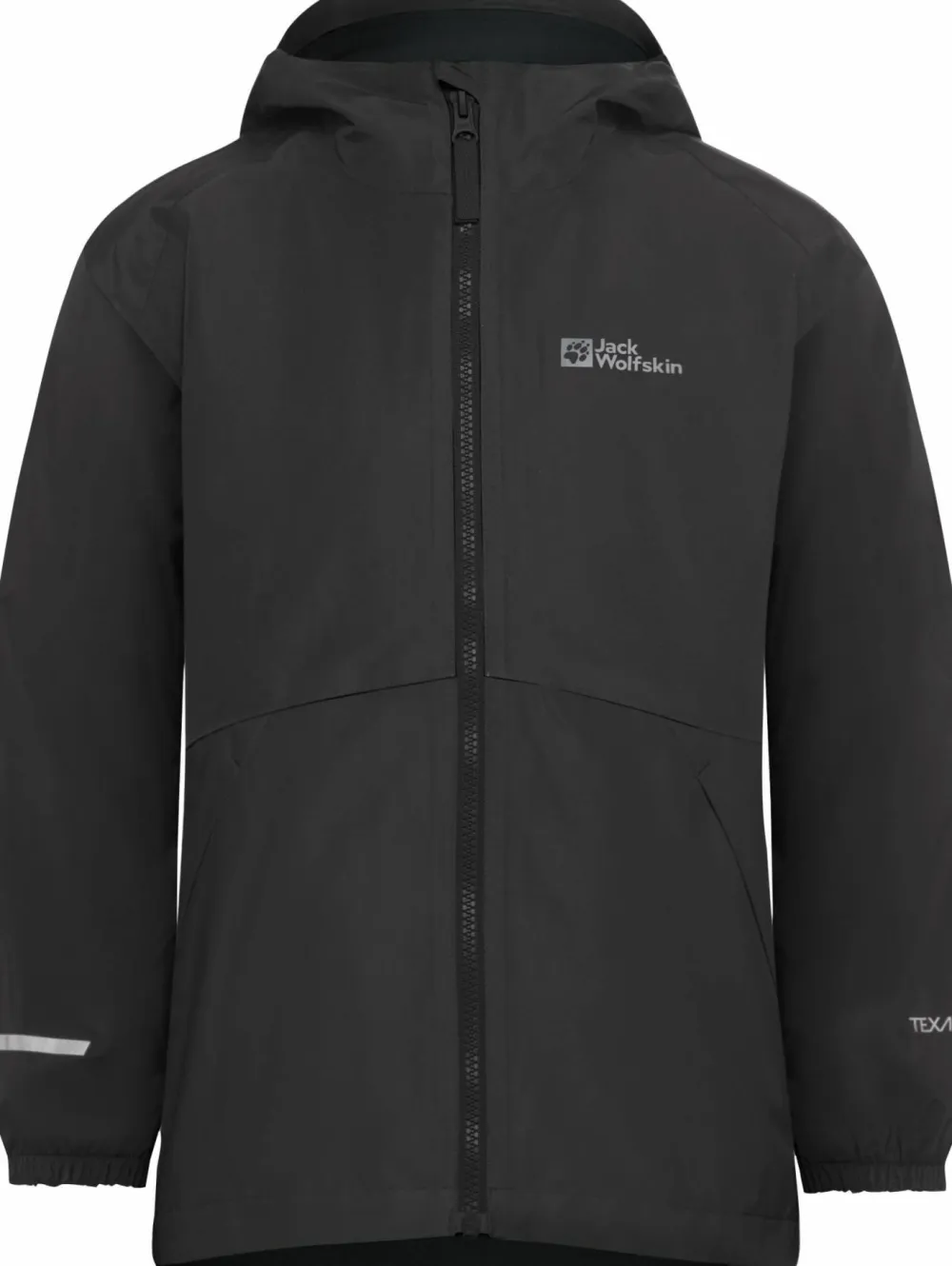 Jack Wolfskin Kids' Iceland 3-in-1 Jacket Black New