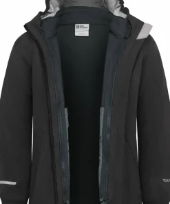 Jack Wolfskin Kids' Iceland 3-in-1 Jacket Black New