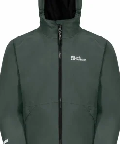 Jack Wolfskin Kids' Iceland 3-in-1 Jacket Slate Green/Black