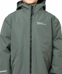 Jack Wolfskin Kids' Iceland 3-in-1 Jacket Slate Green/Black