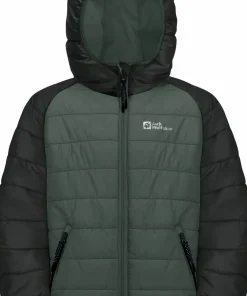 Jack Wolfskin Kids' Zenon Jacket Slate Green/Black Clearance