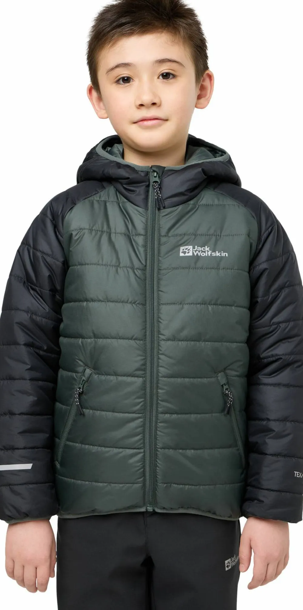 Jack Wolfskin Kids' Zenon Jacket Slate Green/Black Clearance