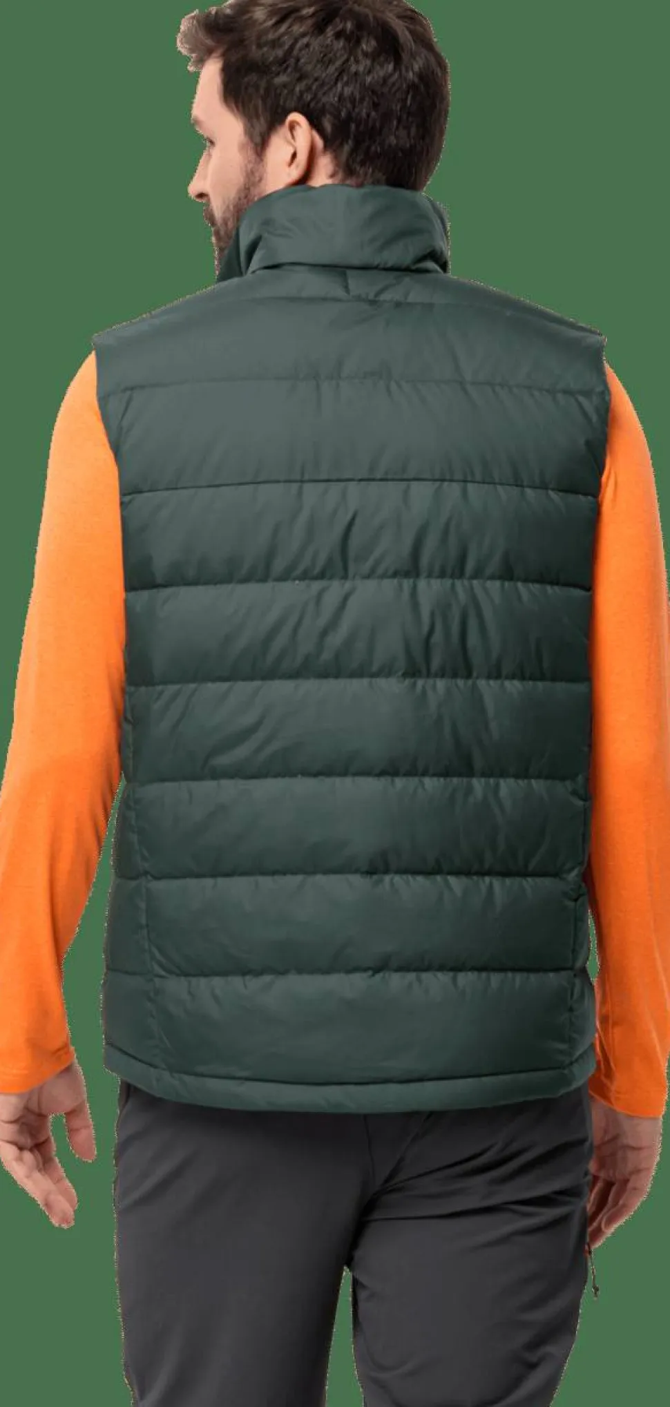 Jack Wolfskin Men's Ather Down Vest Black Olive