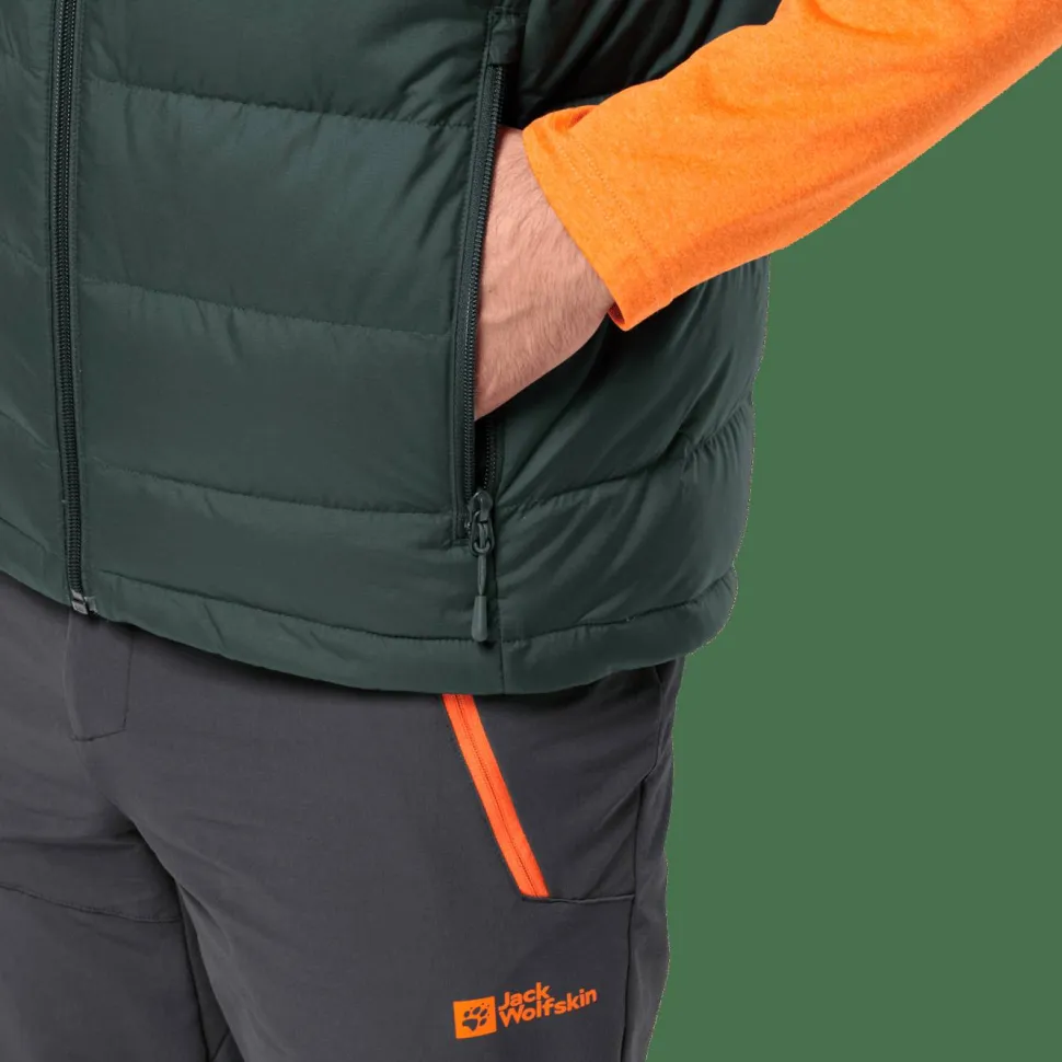 Jack Wolfskin Men's Ather Down Vest Black Olive