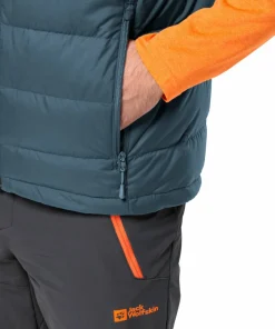 Jack Wolfskin Men's Ather Down Vest Midnight Sky Clearance