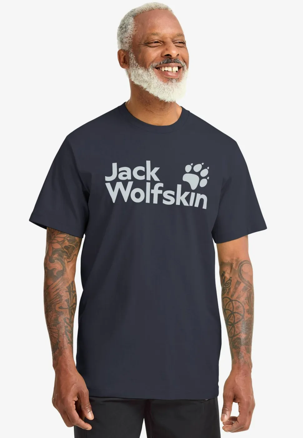 Jack Wolfskin Men's Brand T Dark Navy