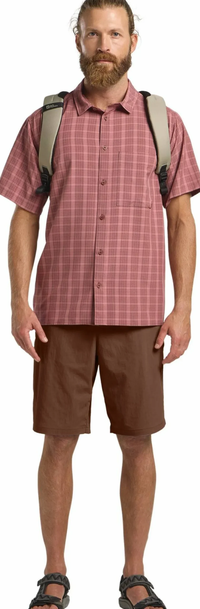 Jack Wolfskin Men's Desert Shorts Dark Rust
