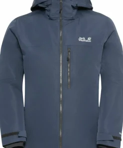 Jack Wolfskin Men's Flowline 3in1 Jacket Midnight Sky
