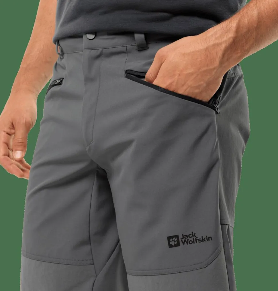 Jack Wolfskin Men's Hiking Alpine Shorts Slate