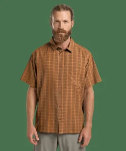 Jack Wolfskin Men's Meseta Shirt Check Autumn Leaves