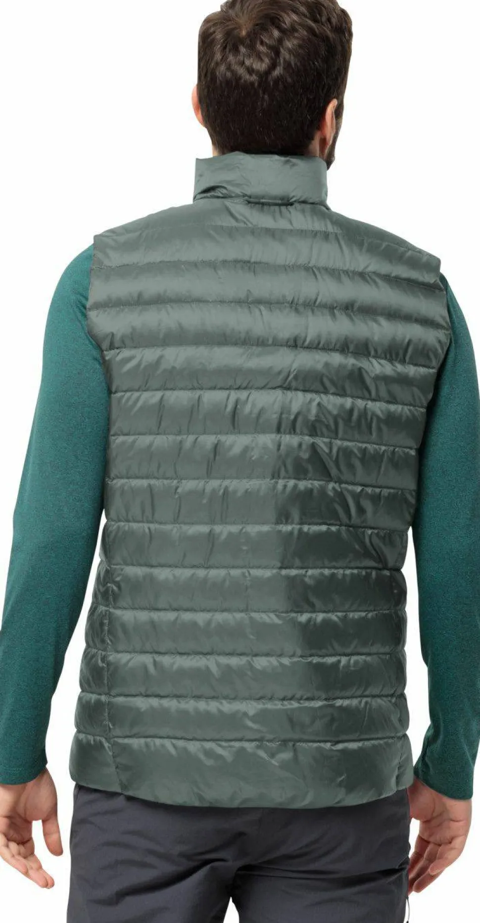 Jack Wolfskin Men's Pilvi Down Vest Hedge Green