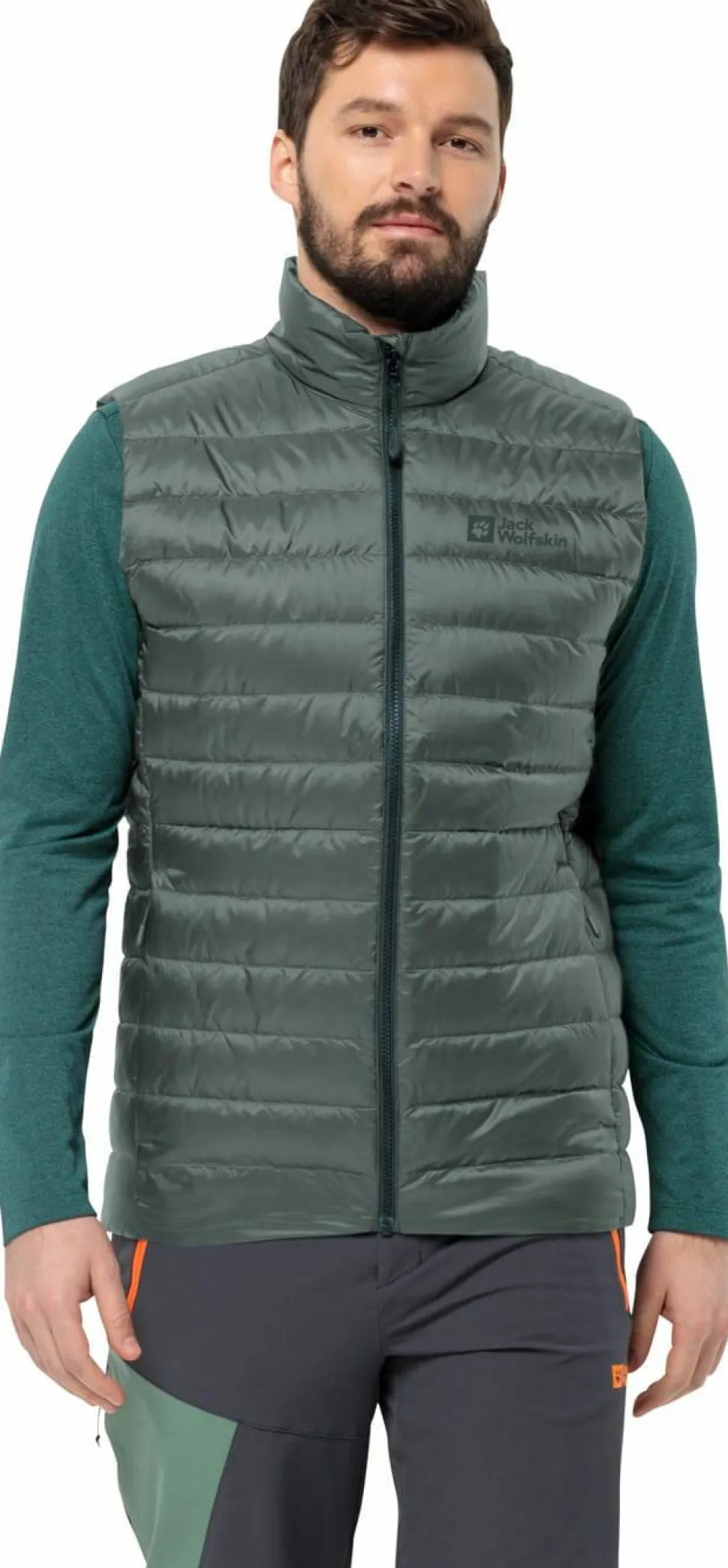 Jack Wolfskin Men's Pilvi Down Vest Hedge Green