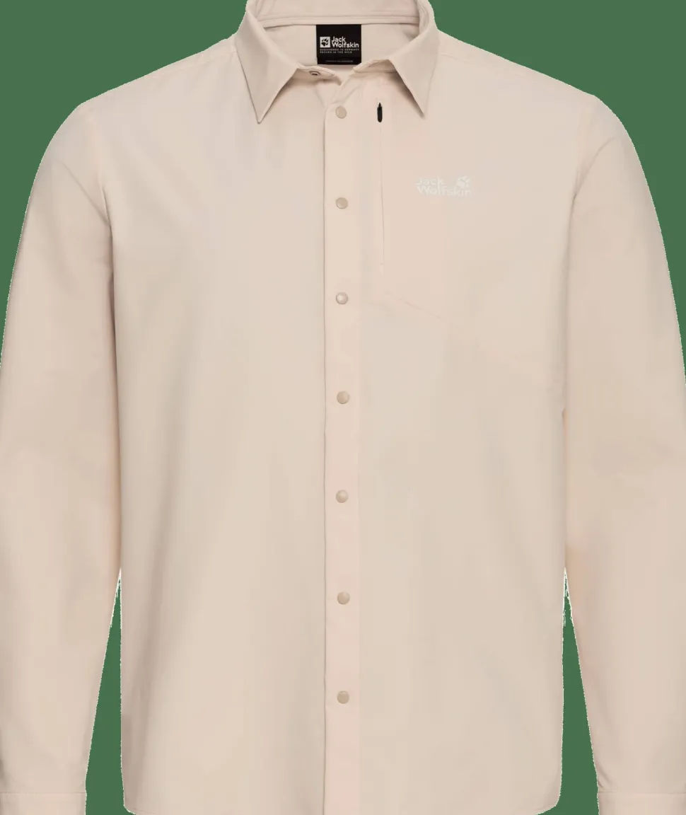 Jack Wolfskin Men's Prelight Suncool Ls Shirt Oyster