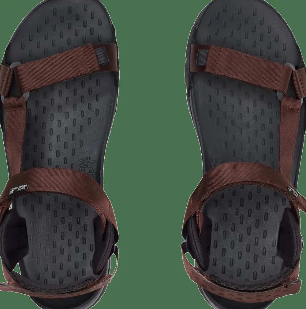 Jack Wolfskin Men's Ridge Sandal Dark Mahogany New