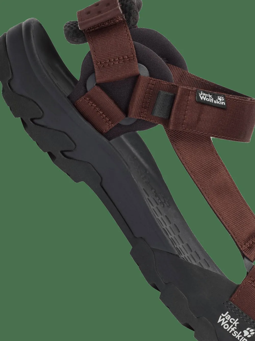 Jack Wolfskin Men's Ridge Sandal Dark Mahogany New