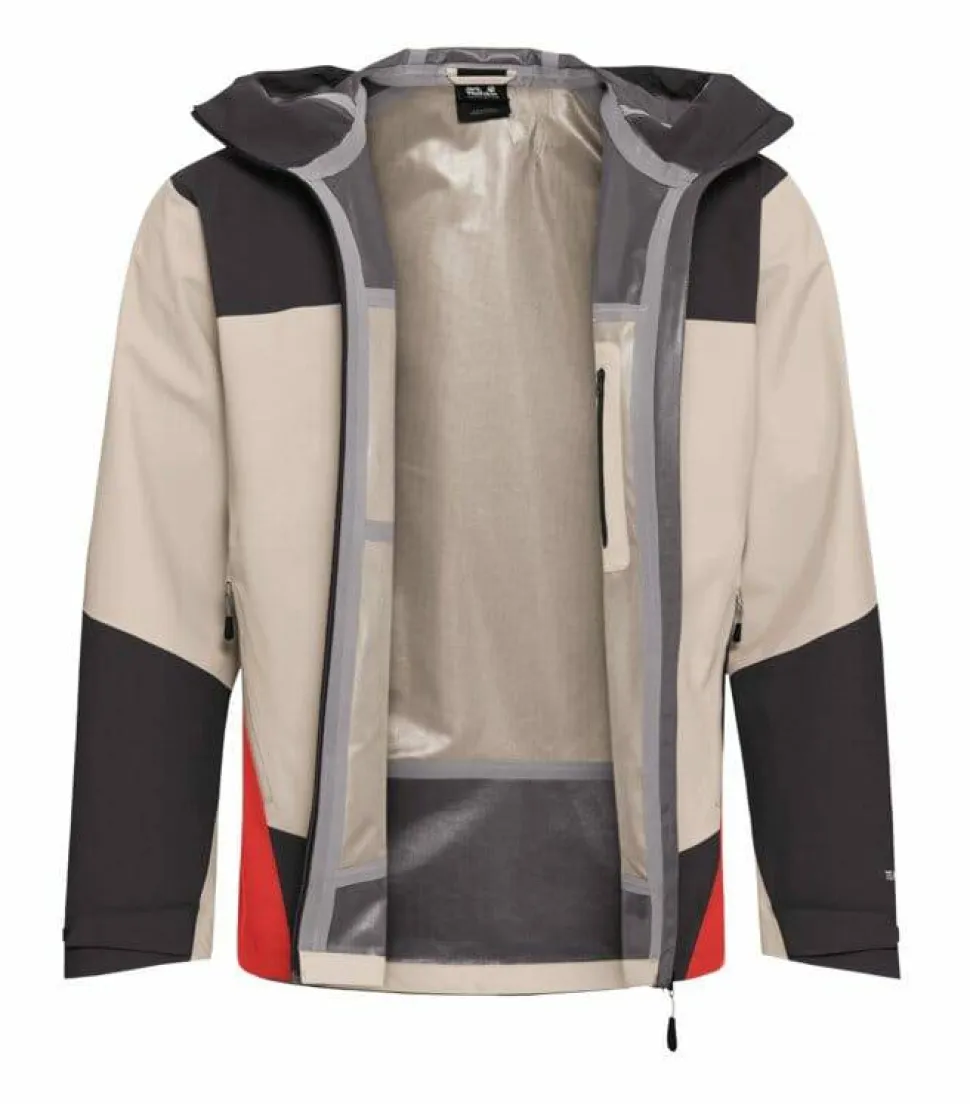 Jack Wolfskin Men's Rockpaw 3L Jacket Oyster