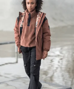 Sale Teens' 2-Layer Insulated Parka Girl Barn Barnjackor & Västar