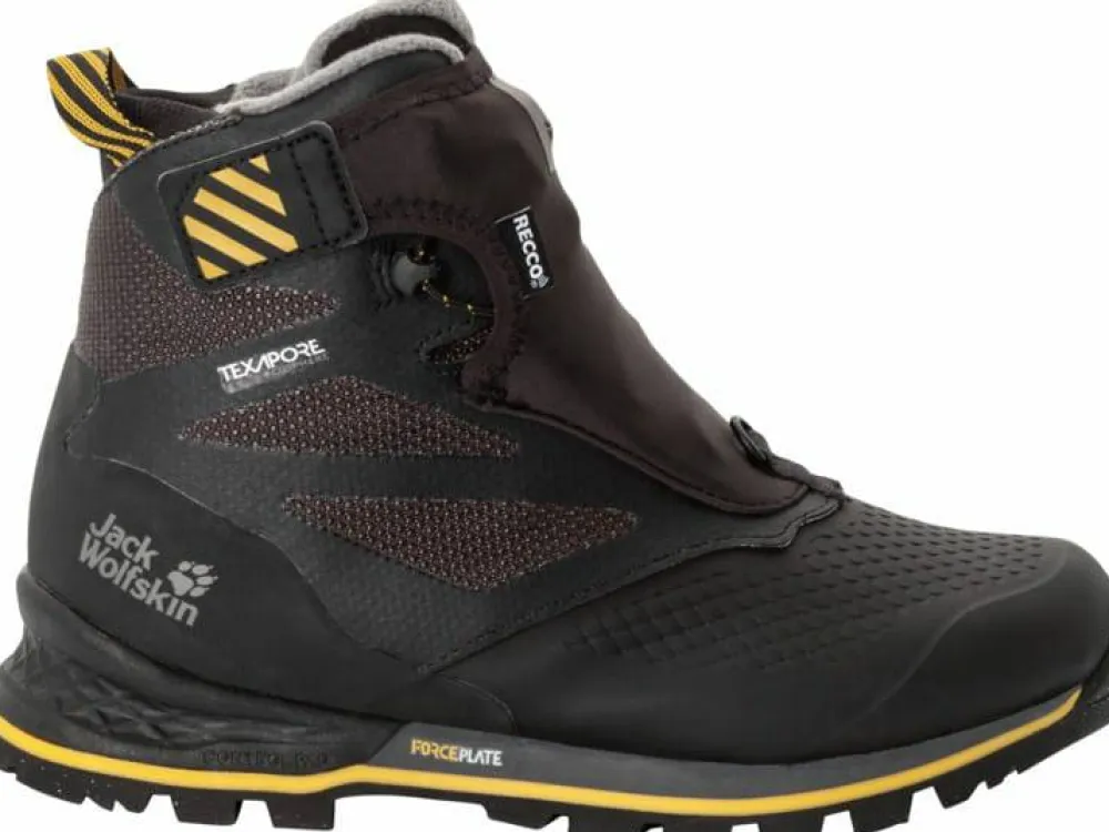 Jack Wolfskin Women's 1995 Series Texapore Mid Black / Burly Yellow XT Best