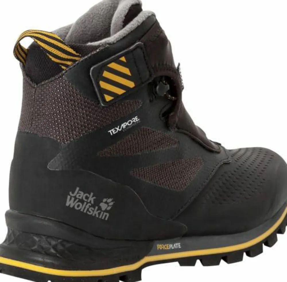 Jack Wolfskin Women's 1995 Series Texapore Mid Black / Burly Yellow XT Best