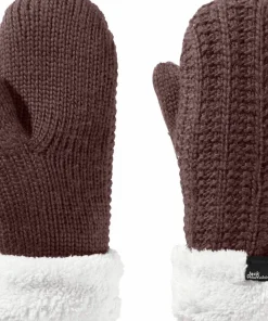 Jack Wolfskin Women's Highloft Knit Mitten Boysenberry