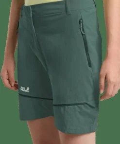 Jack Wolfskin Women's Hikeout Zip Off Pants Sago Palm Hot